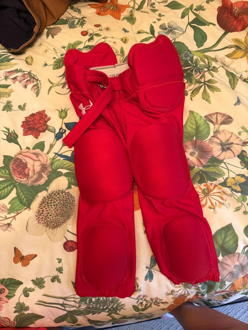 Under Armour Kids Red Padded Football Shorts